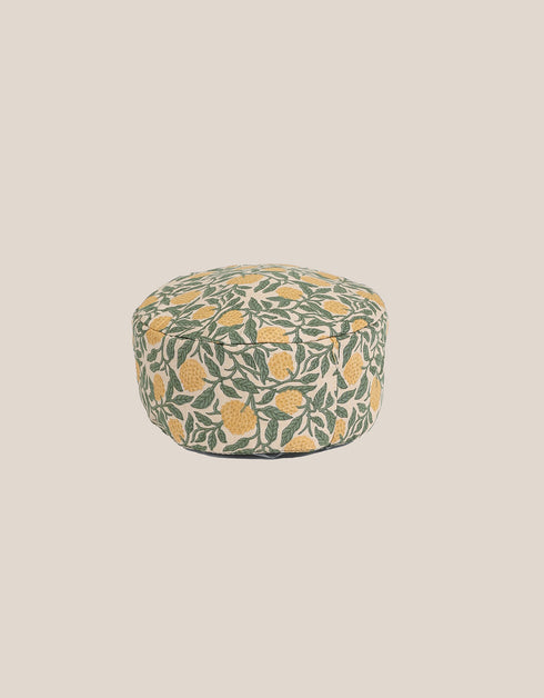 Reversible milton hat with embroidery with printed lining